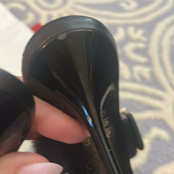 Alexander McQueen Women's Heeled Buckle Black Sandals Size 40 (Msrp $1,090) - Picture 14 of 14